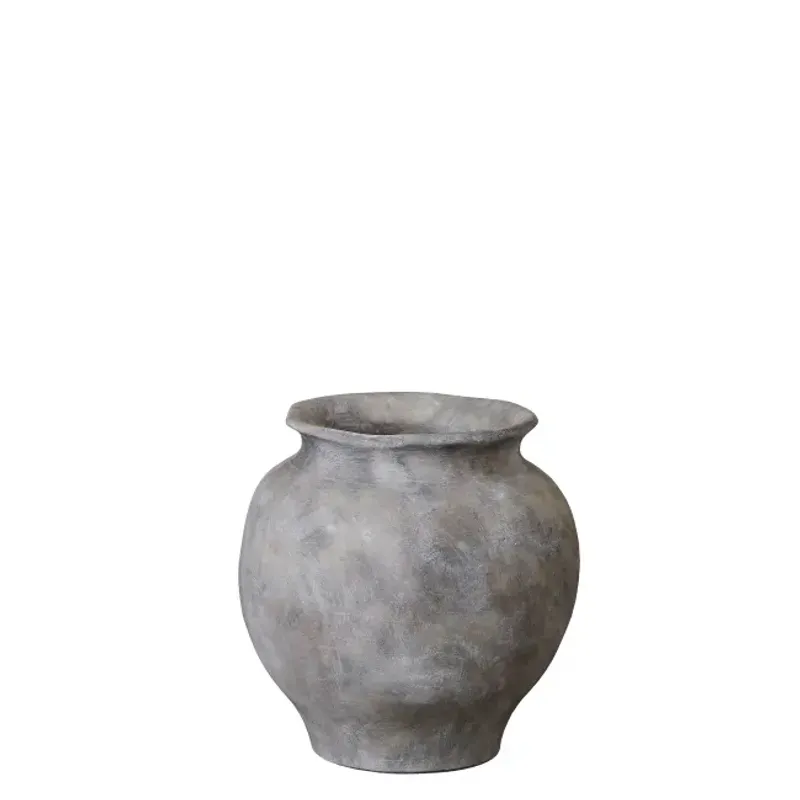 Anna potteskjuler H26,5 Ø25,5 cm. antikk grå