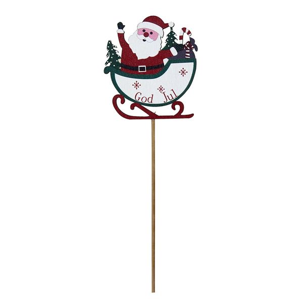 Tomte/Släde Sticks (48) - Red / White 7cm