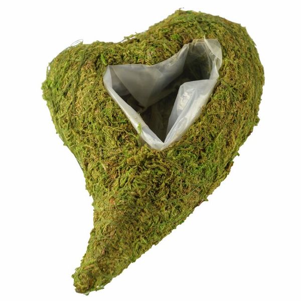 Mosshj&auml;rta plantering, sv&auml;ngt, 26x18,5 cm