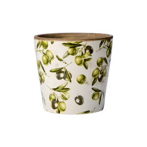 Hovedbilde OLIVE Kruka, Vit/gr&ouml;n