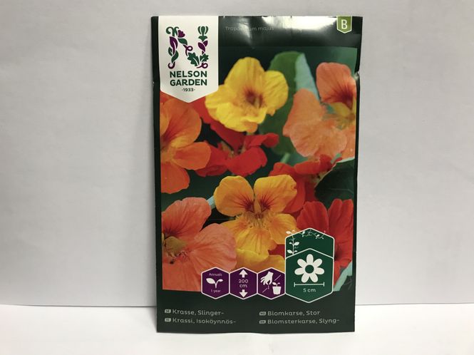 Hovedbilde Blomkarse, Stor 'Tropaeolum majus'